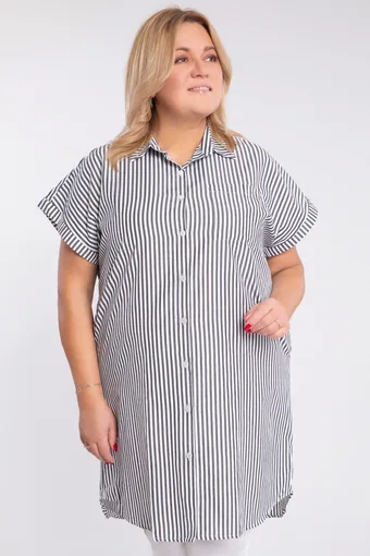 blusa di chiffon nero con decorazioni