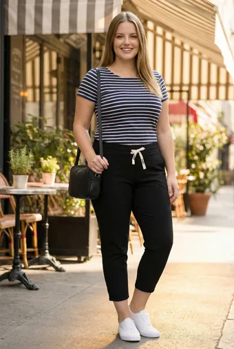 Pantaloni casual neri