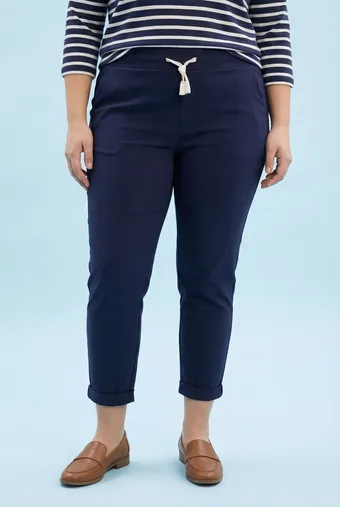 Pantaloni casual blu navy
