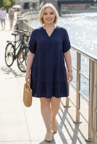 vestito blu navy