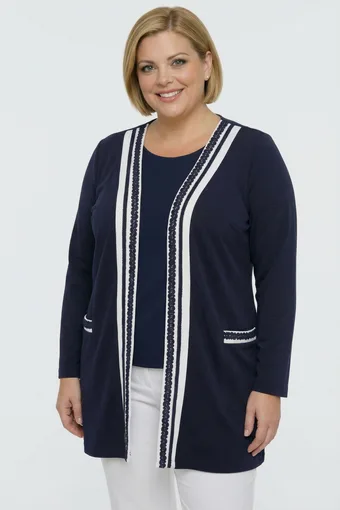 cardigan beige con particelle dorate