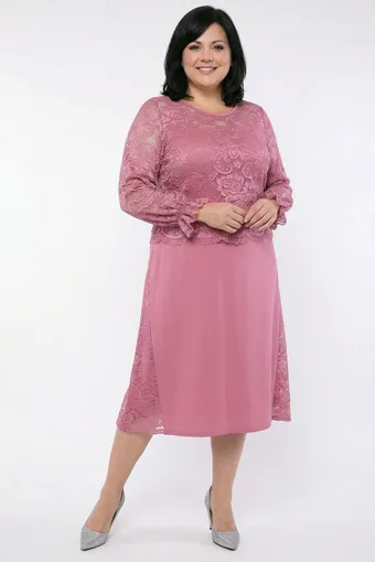 copia di Abito in chiffon viola con cintura