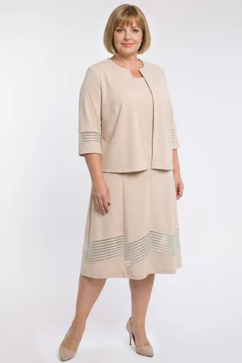Completo con bolero in pizzo