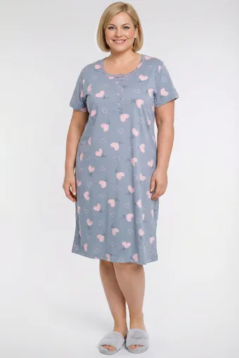 copia di copia di copia di camicia da notte bianca con fiori blu fiordaliso