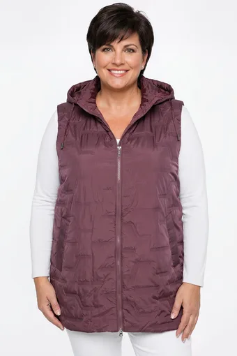 Gilet con motivo in rilievo