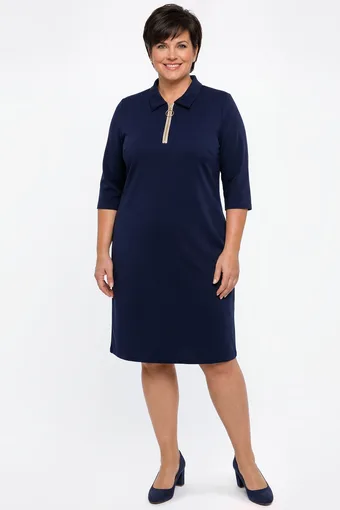 copia di copia di copia di copia di copia di Abito scialle floreale blu navy