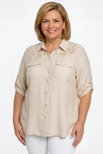 copia di camicia cachi