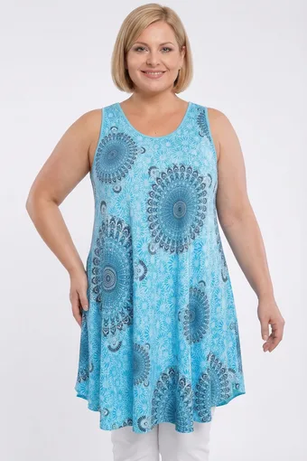 copia di Tunica blu con motivi blu navy