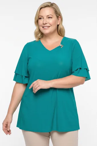 Tunica bianca in chiffon