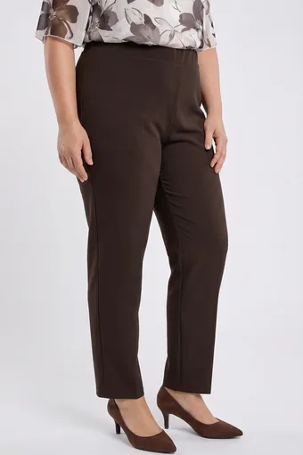 Pantaloni formali in marrone scuro