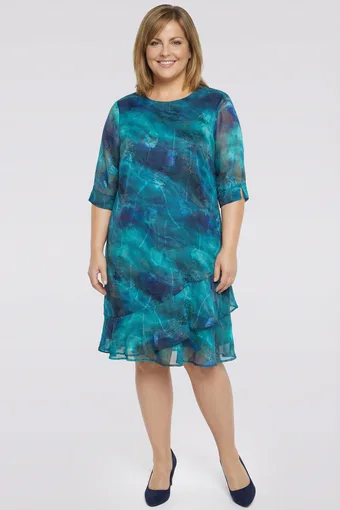 vestito blu fiordaliso