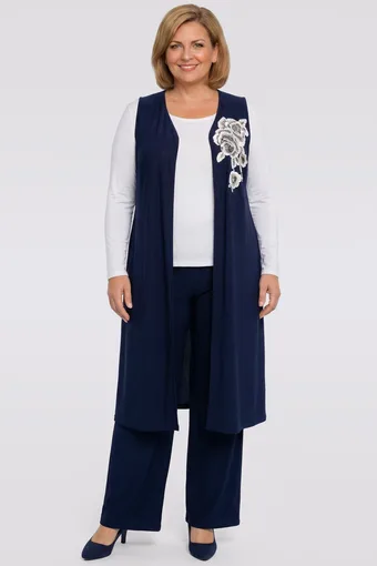 coordinato azzurro con fiori rosa