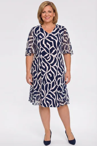 vestito blu fiordaliso