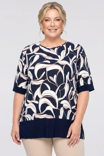 copia di copia di copia di Blusa grigia e verde foglia
