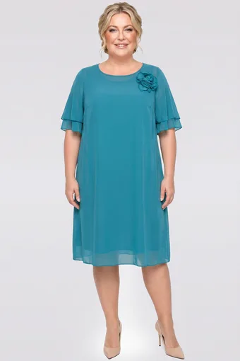 copia di Vestito viola con fiore