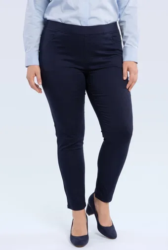 Pantaloni aderenti blu navy