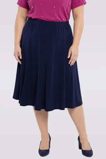 copia di copia di Gonna blu navy con fiori colorati