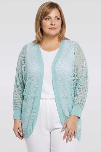 copia di cardigan bianca traforata