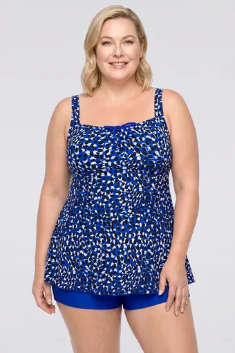 copia di copia di copia di costume da bagno blu navy con motivi bianchi