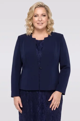 copia di Blazer con bottone decorativo
