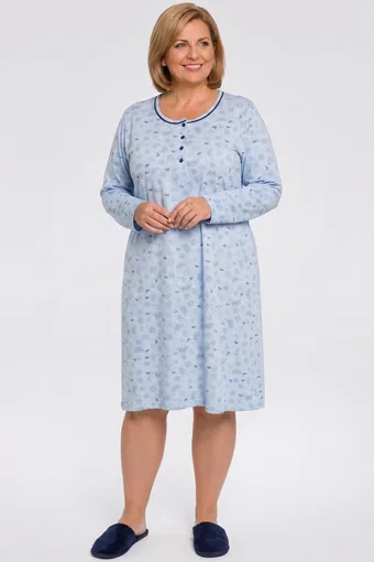 copia di camicia da notte viola con tulipani rosa