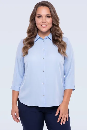 camicia semplice azzurra