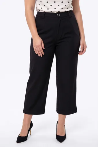 pantaloni culotte neri