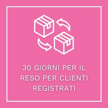 30 GIORNI PER IL RESO PER CLIENTI REGISTRATI